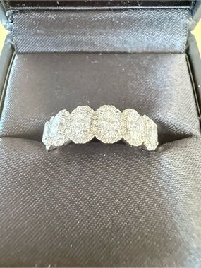 Inner Circle 14K White Gold White Diamond Five-Stone Ring